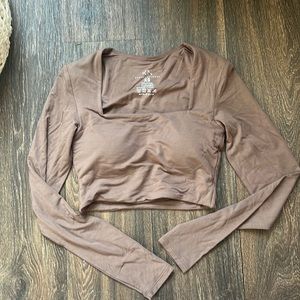 LONG SLEEVE SQUARE NECK BRAMI (CROP)